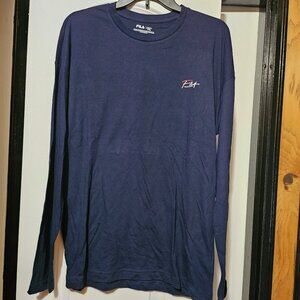 Fila Men's Lowered Shoulder Long Sleeve Lightweight Tshirt